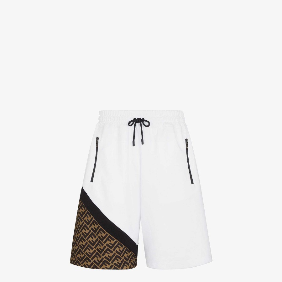 Men Fendi Activewear | Bermudas White