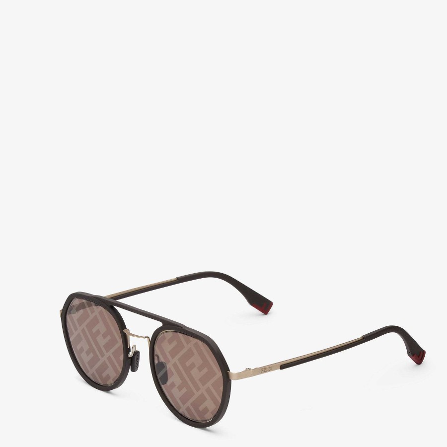 Men Fendi Sunglasses | Fendi Light Brown