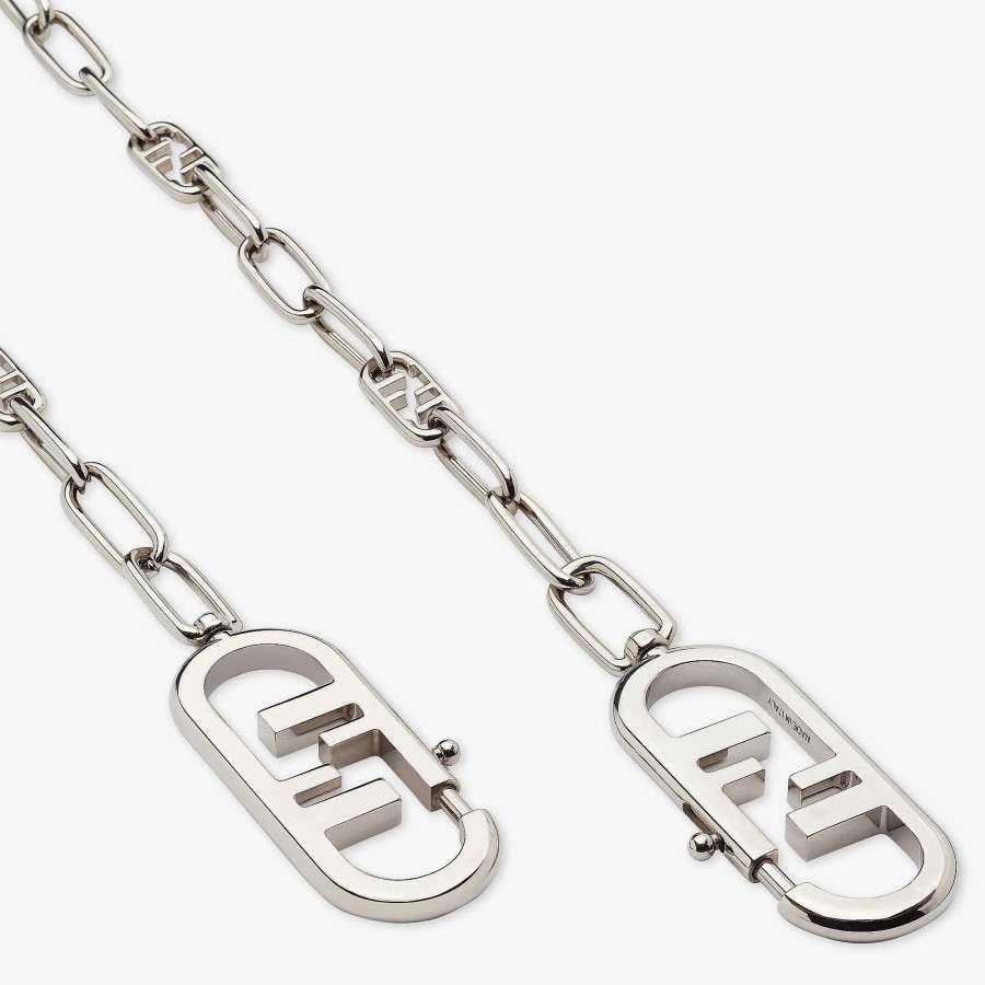 Women Fendi Shoulder Straps & Bag Accessories | Strap You Silver