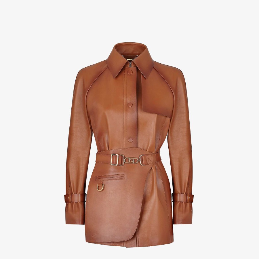 Women Fendi Jackets | Jacket Brown