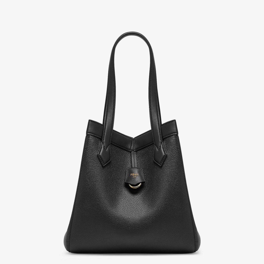 Women Fendi Bucket Bags | Fendi Origami Medium Black