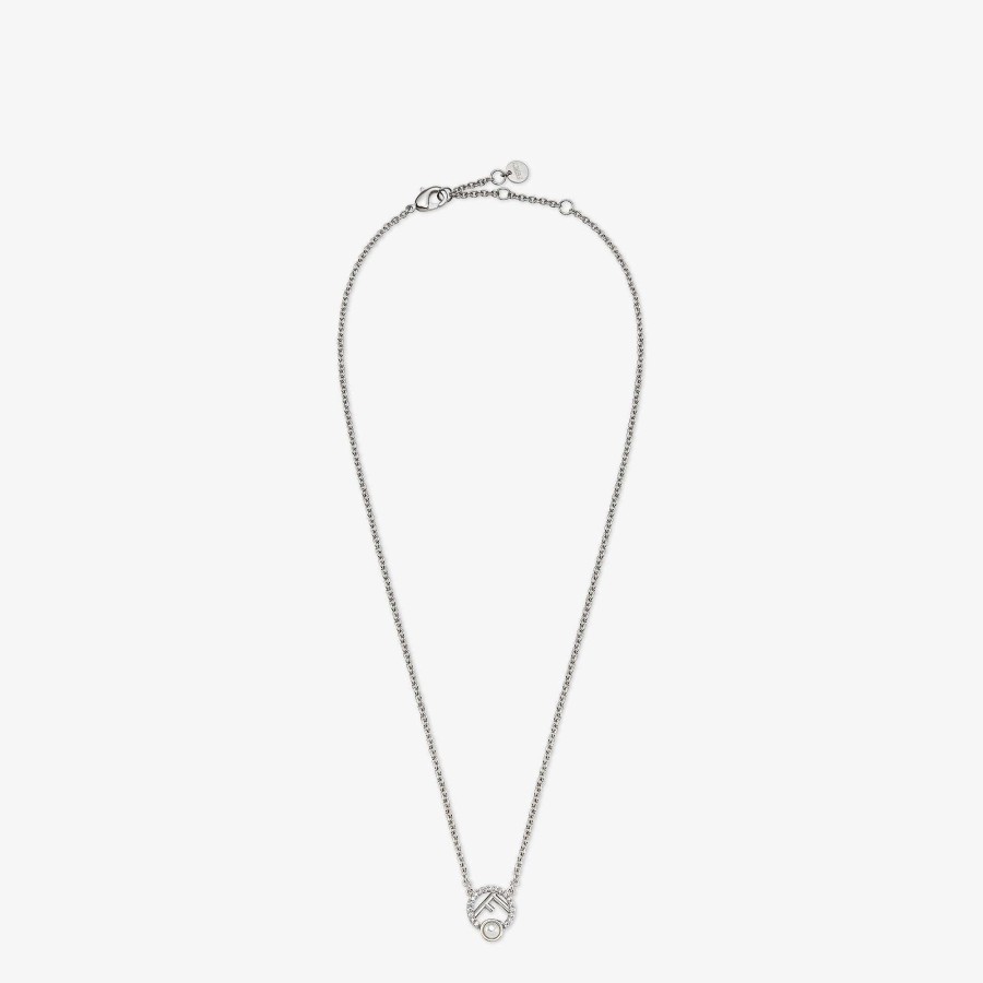 Women Fendi Necklaces | F Is Fendi Necklace Silver