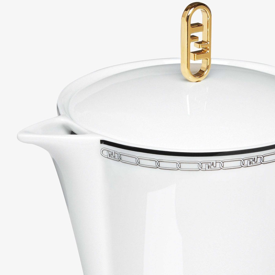 Home Decor & Lifestyle Fendi | Fendi O'Lock Teapot White