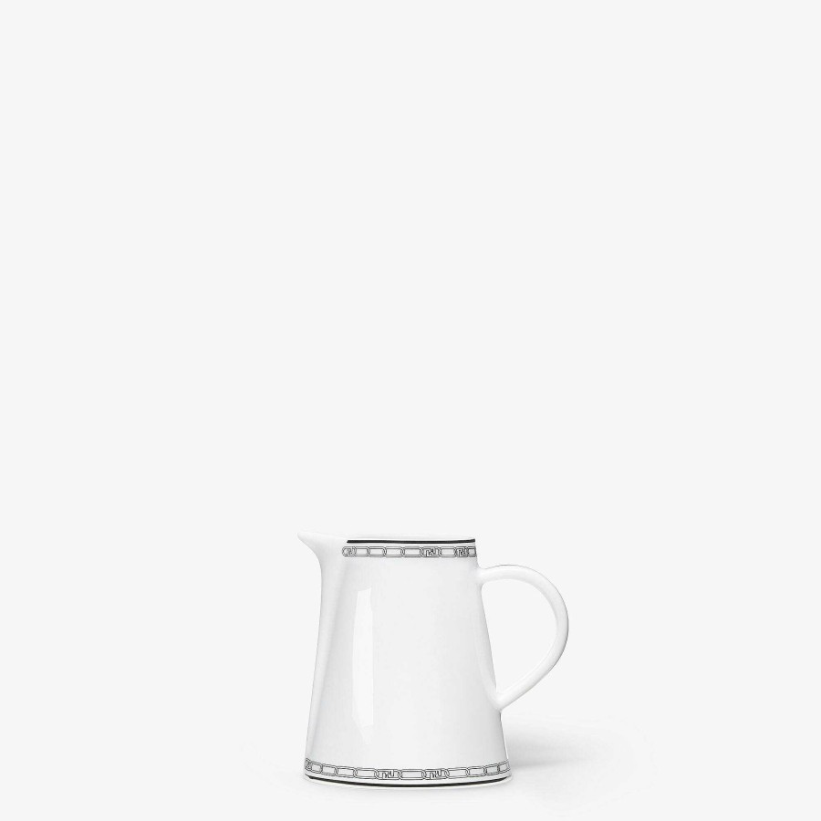 Home Decor & Lifestyle Fendi | Fendi O'Lock Milk Jug White