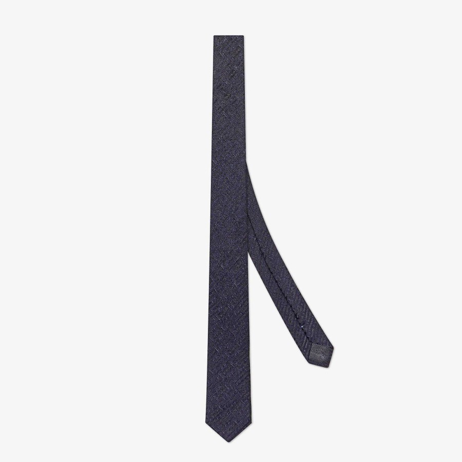 Men Fendi Ties | Tie Blue