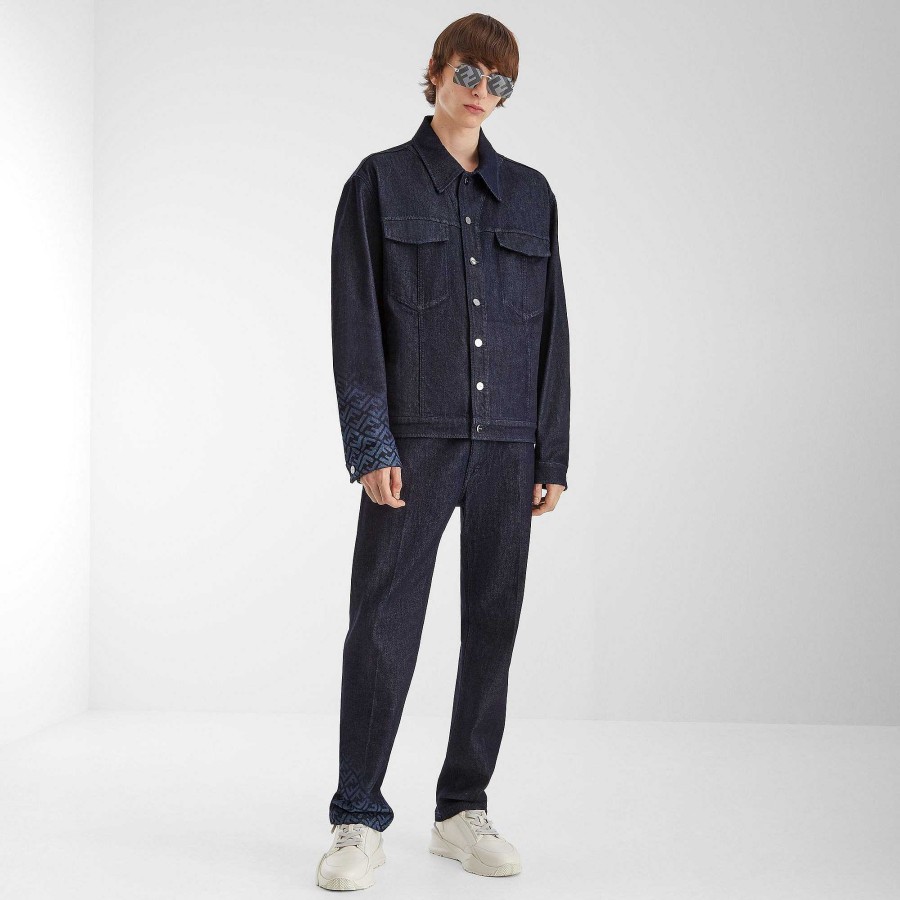 Men Fendi Coordinated Sets | Denim Blue