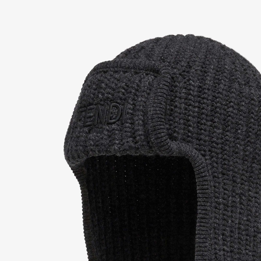 Men Fendi Hats & Gloves | Beanie Gray