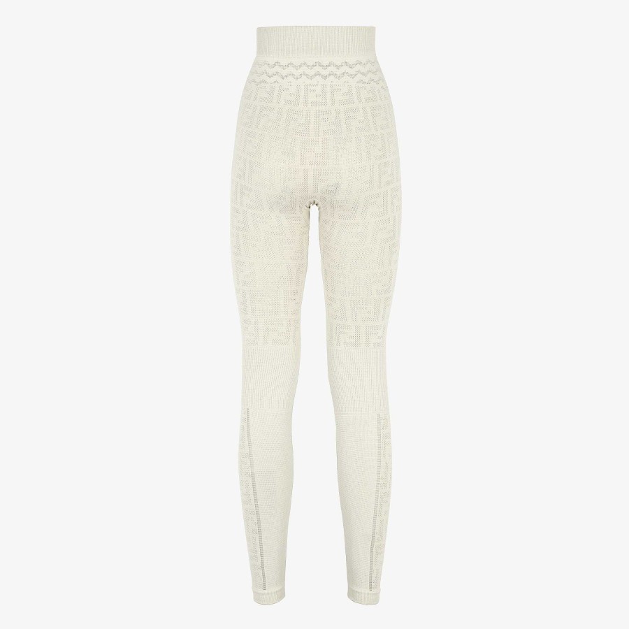 Women Fendi Skiwear | Leggings White