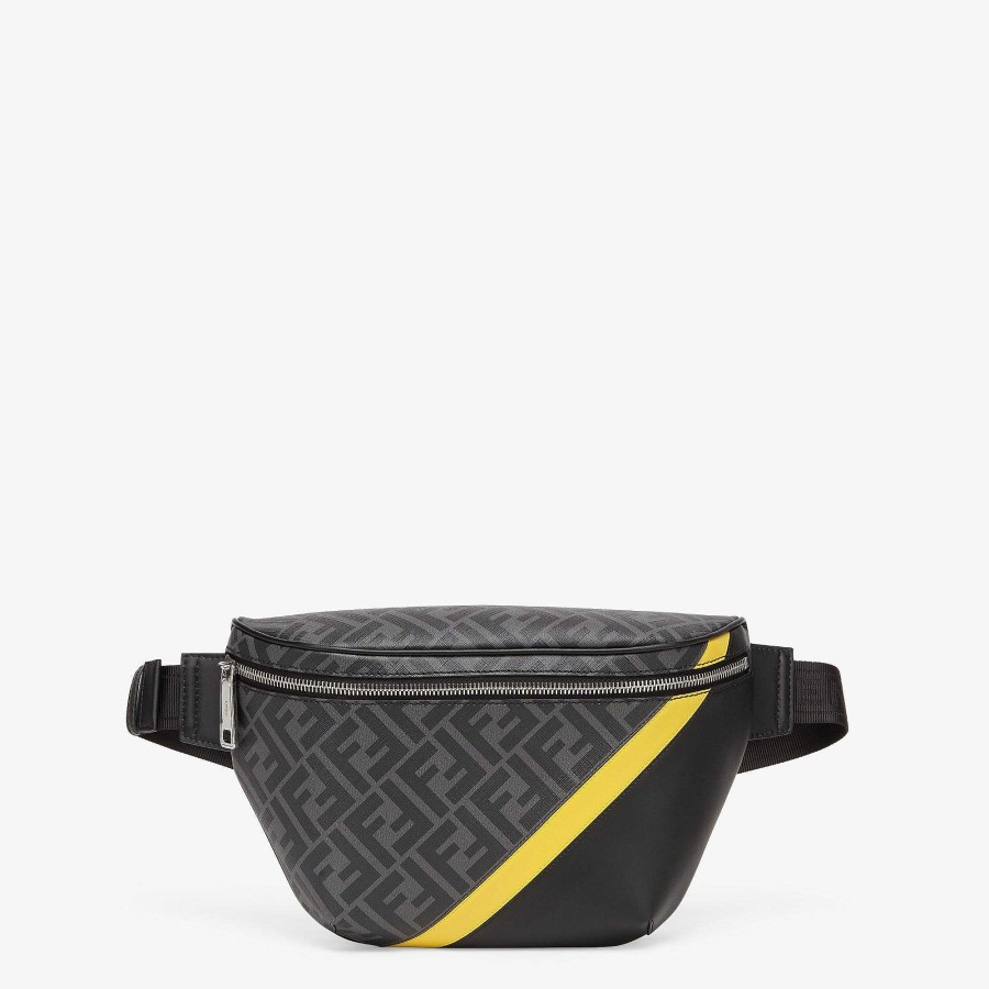 Men Fendi Belt Bags | Fendi Diagonal Belt Bag Gray