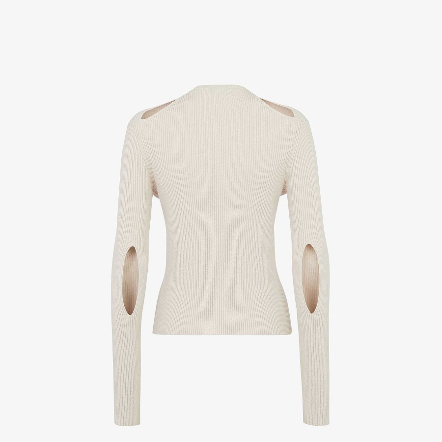 Women Fendi Knitwear | Cardigan Beige