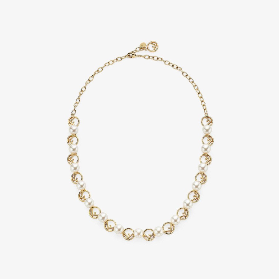 Women Fendi Necklaces | F Is Fendi Necklace Gold