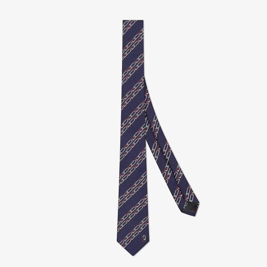 Men Fendi Ties | Tie Blue