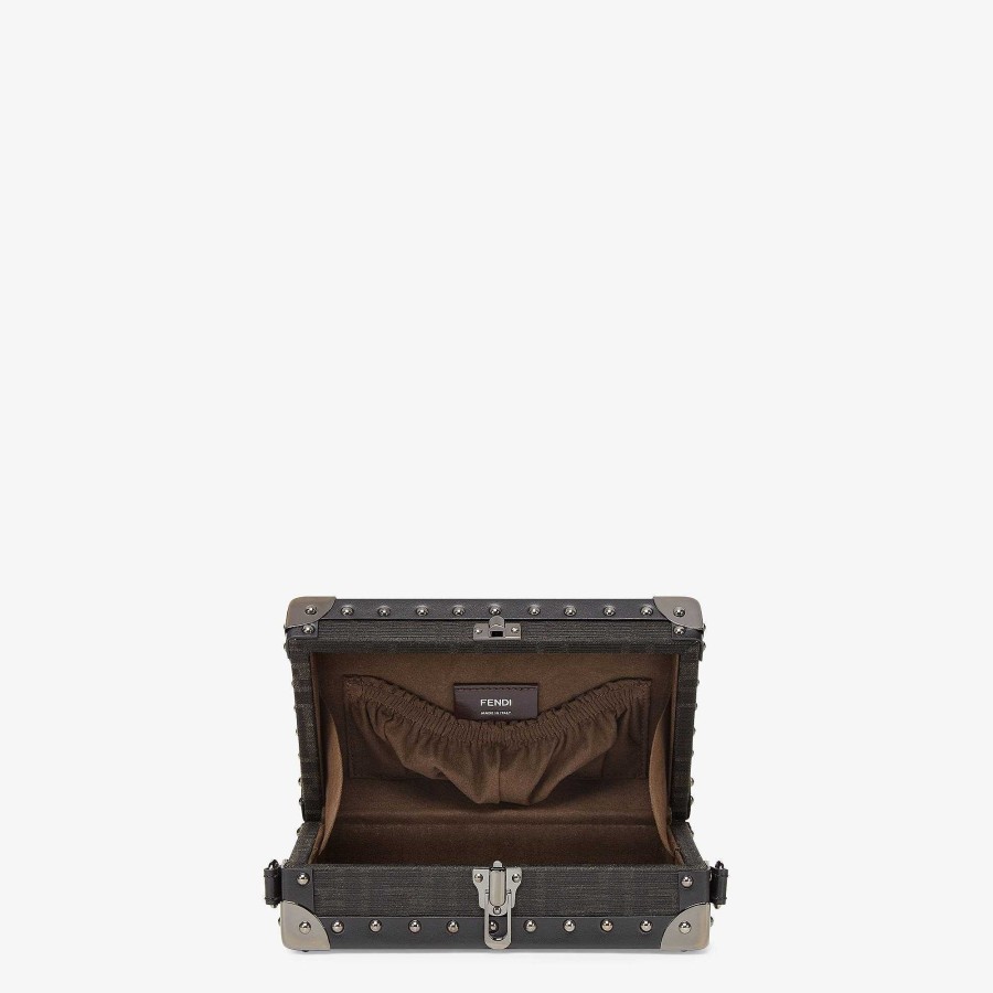 Men Fendi Travel Bags | Ff Eclissi Phone Trunk Brown