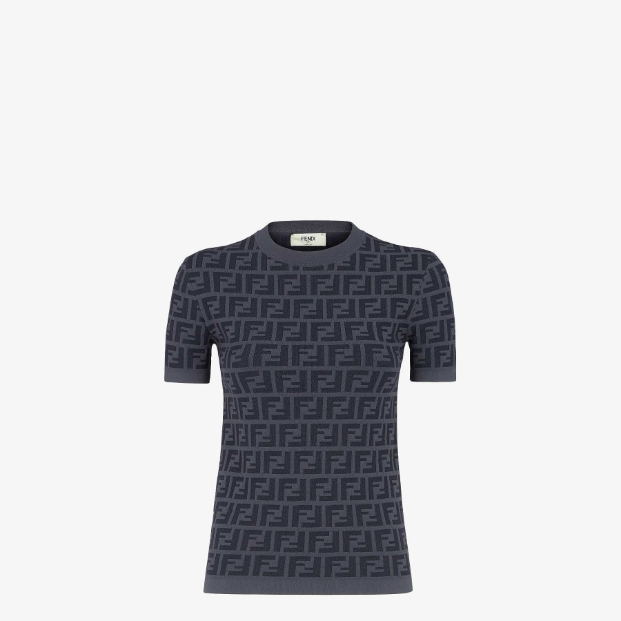 Women Fendi T-Shirts & Sweatshirts | Sweater Gray