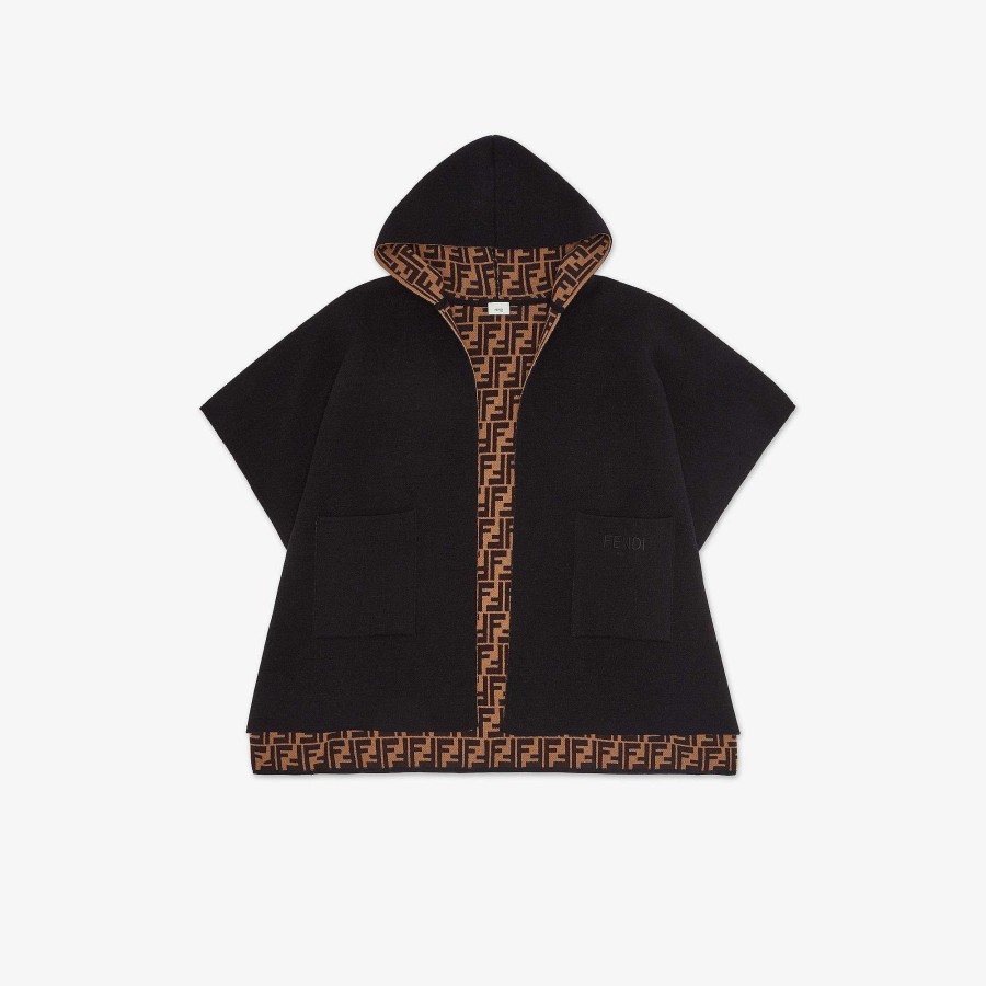 Kids Fendi Accessories | Junior Cape Black