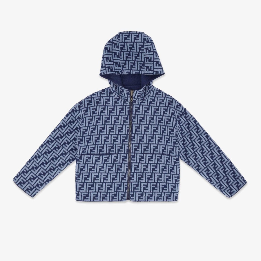 Kids Fendi Clothing | Junior Jacket Blue