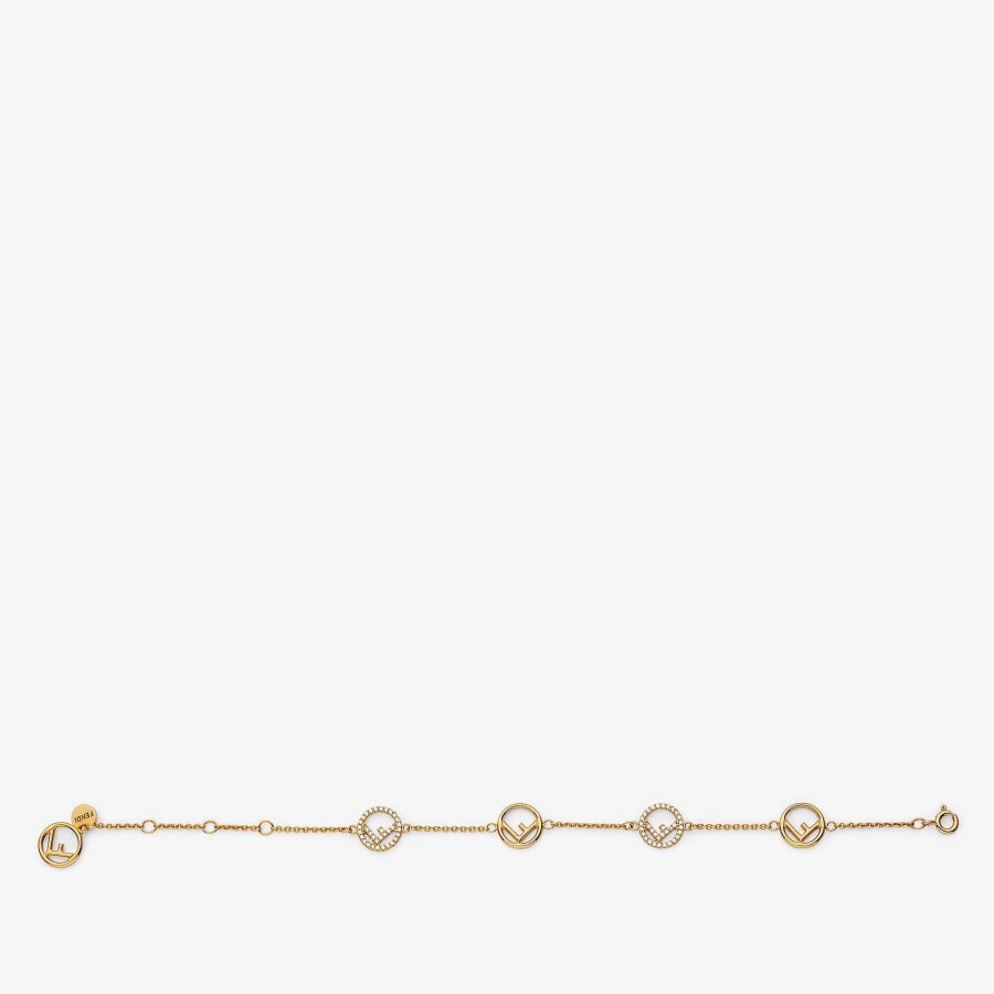 Women Fendi Bracelets | F Is Fendi Bracelet Gold