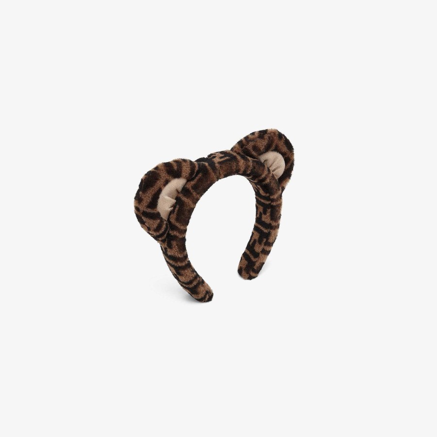 Kids Fendi Accessories | Shearling Hair Band Multicolor