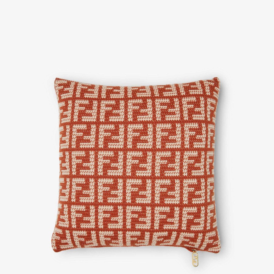 Home Decor & Lifestyle Fendi | Ff Square Cushion Red