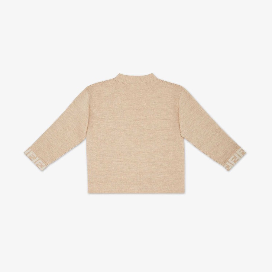 Kids Fendi Clothing | Junior Cardigan Beige