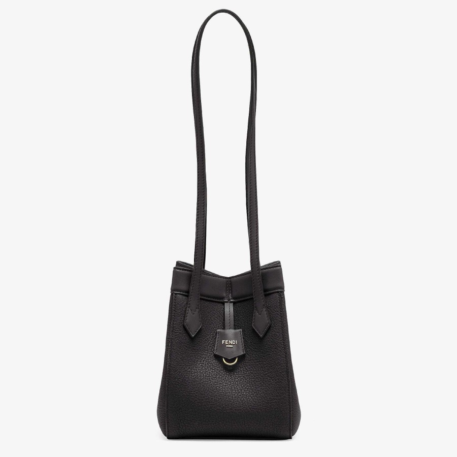 Women Fendi Bucket Bags | Fendi Origami Mini Black