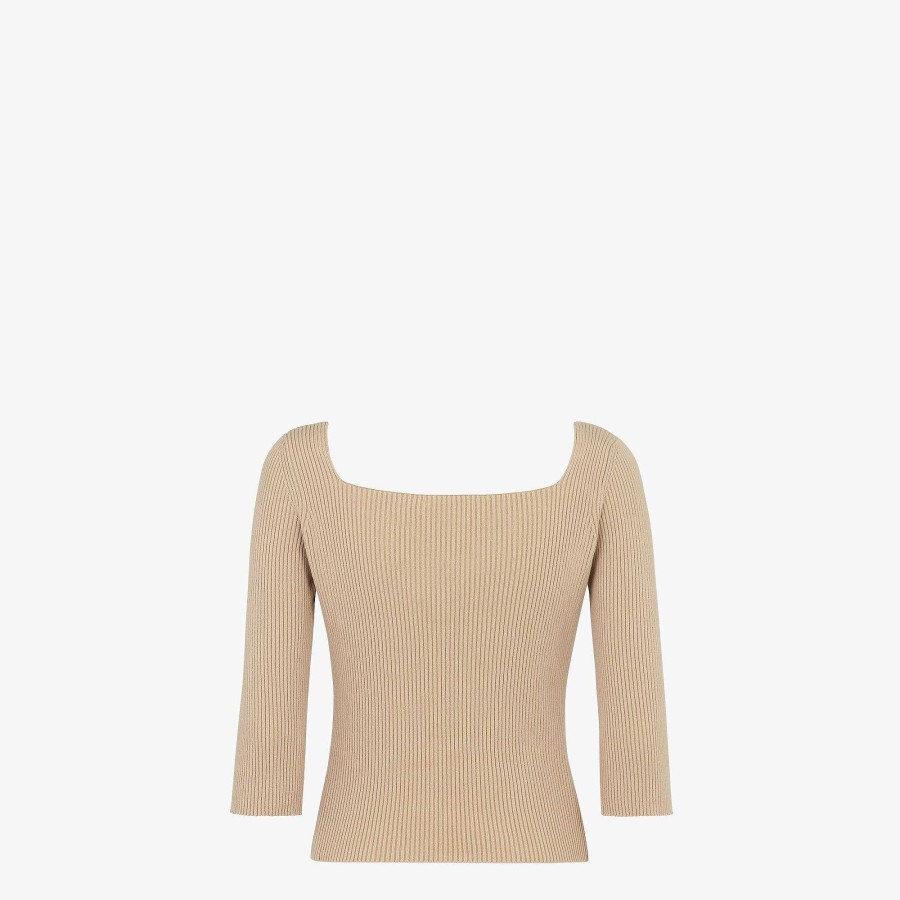 Women Fendi Knitwear | Sweater Beige