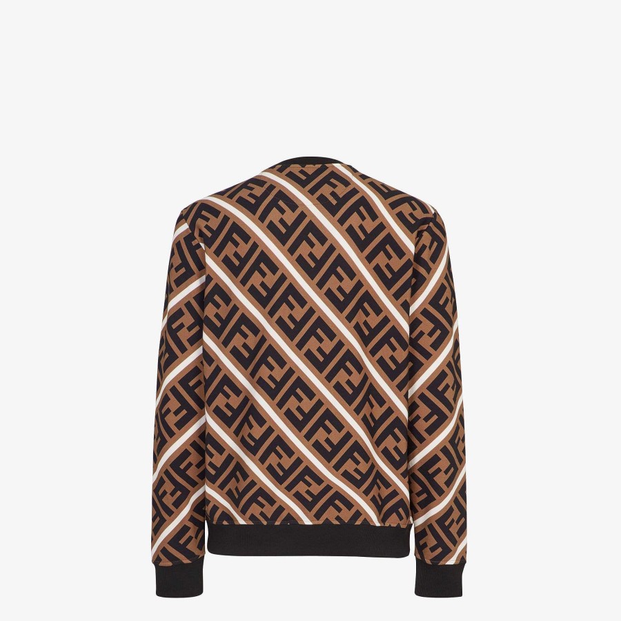 Men Fendi Sweatshirts | Sweatshirt Brown