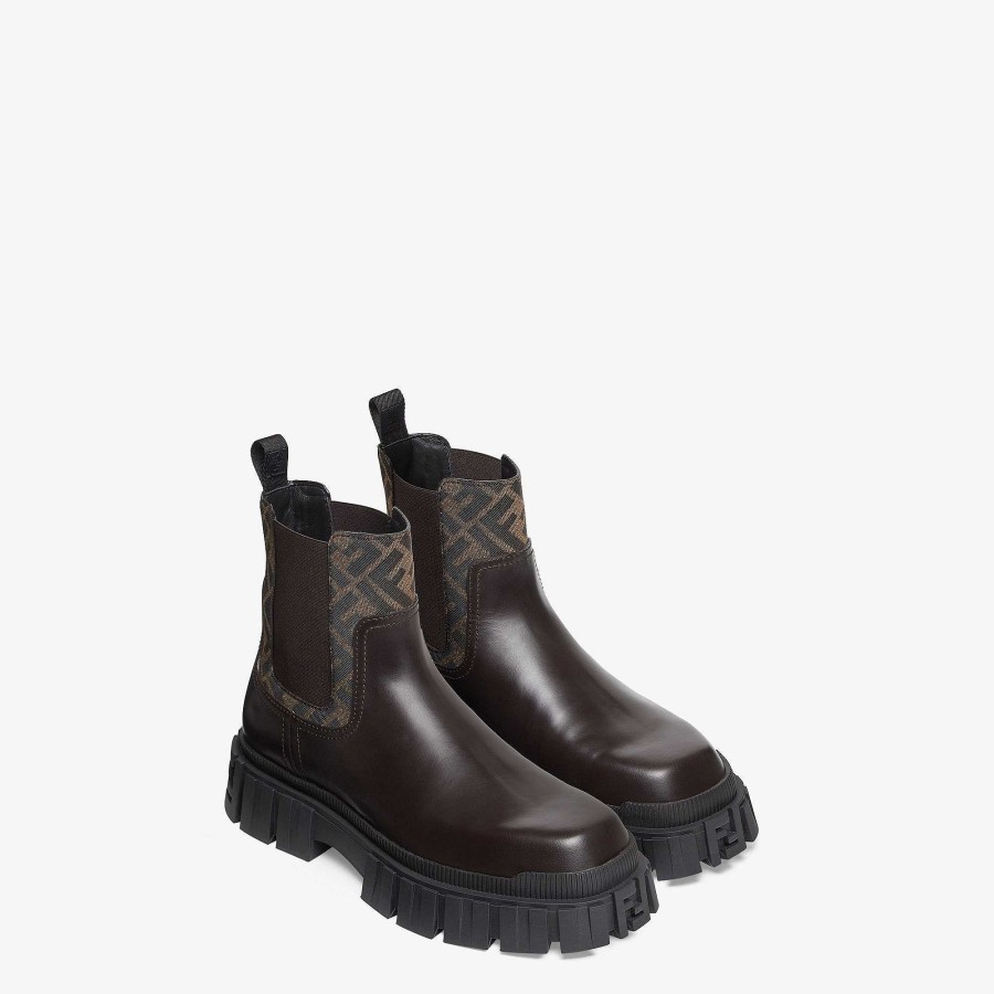 Men Fendi Lace Ups & Boots | Chelsea Boots Brown