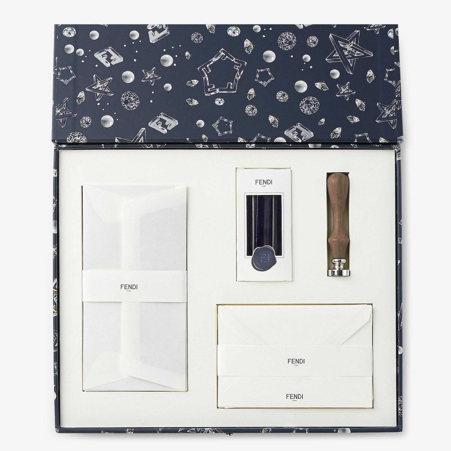 Home Decor & Lifestyle Fendi Tech And Lifestyle Accessories | Stationery Set Blue