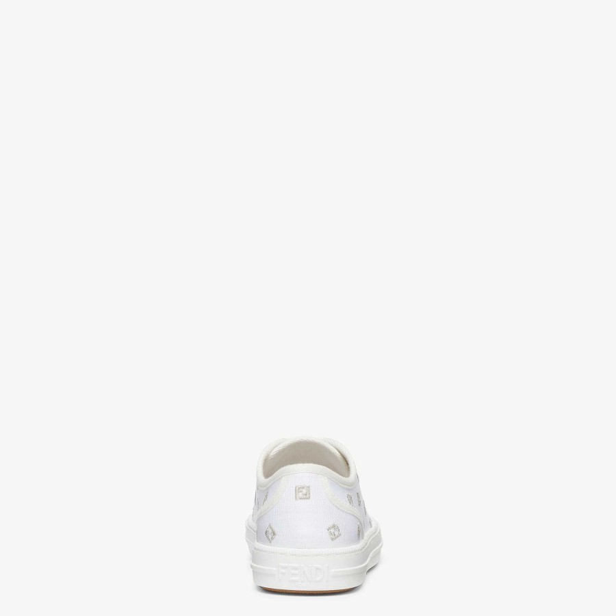 Women Fendi Sneakers | Domino Silver