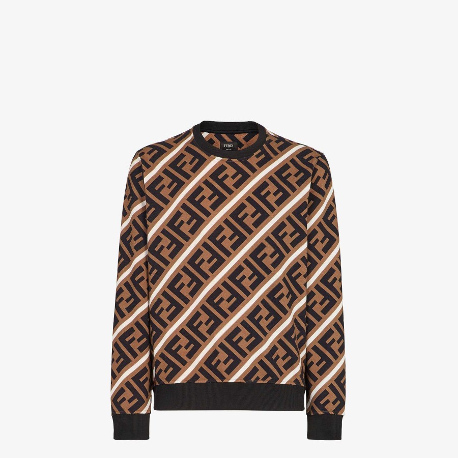 Men Fendi Sweatshirts | Sweatshirt Brown