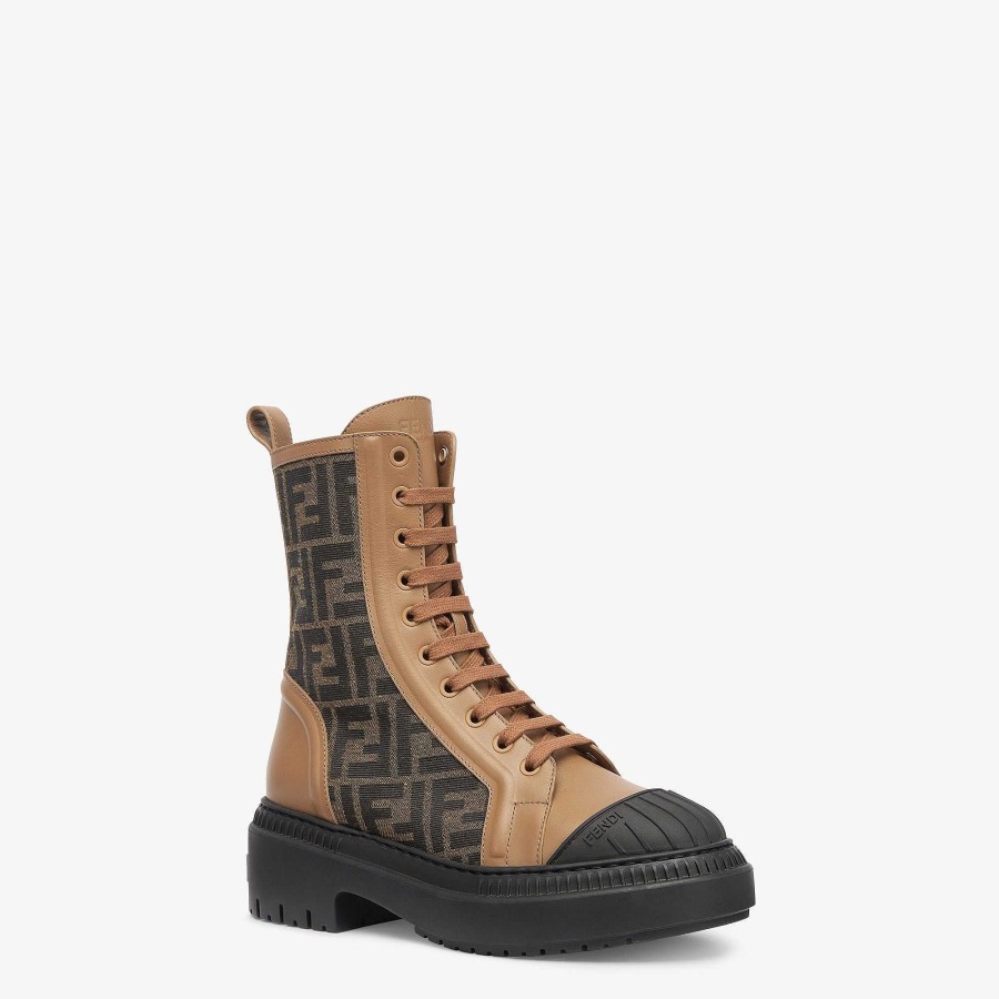 Women Fendi Boots & Ankle Boots | Domino Beige