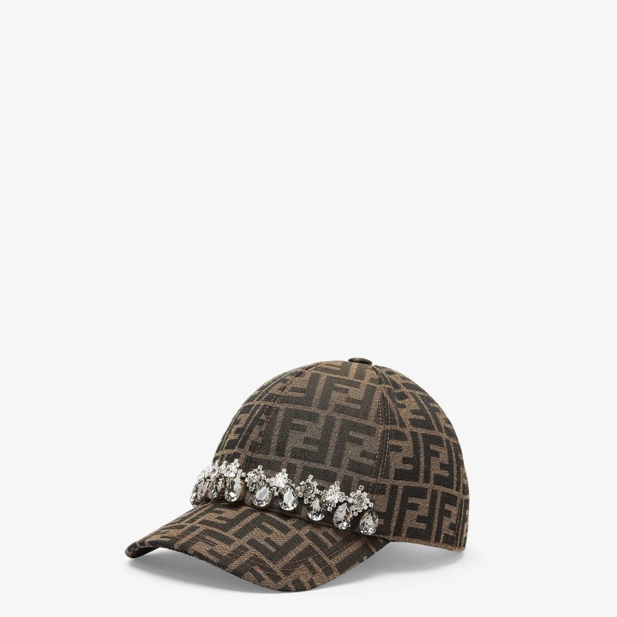 Women Fendi Hats & Gloves | Hat Brown