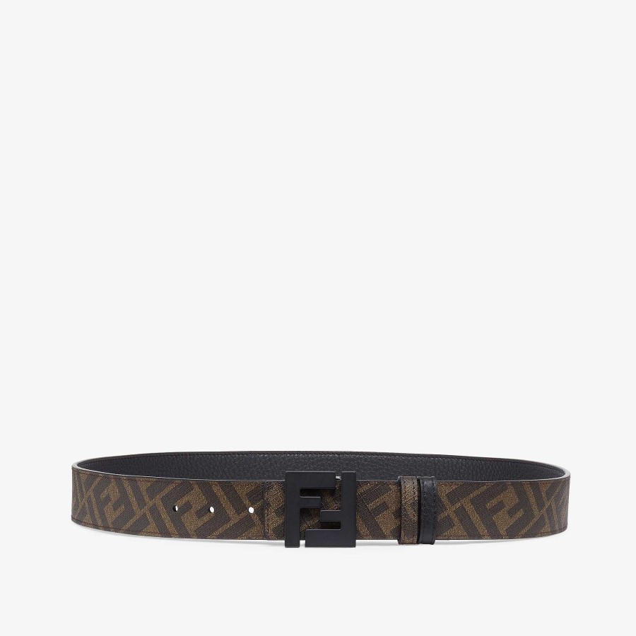 Men Fendi Belts | Ff Belt Brown