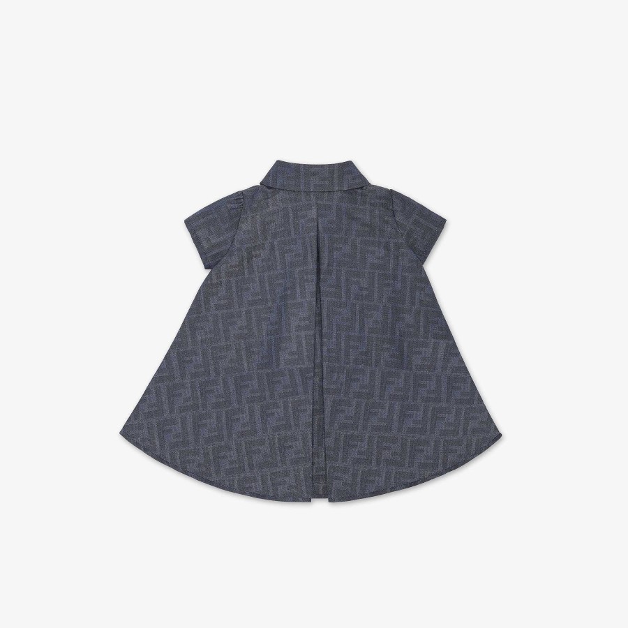 Kids Fendi Baby Girl | Baby Dress Blue