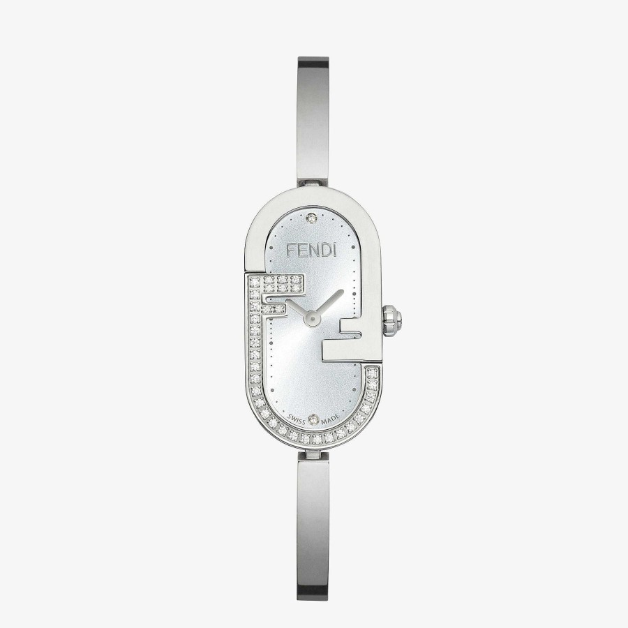 Women Fendi Bracelets | O'Lock Vertical Silver