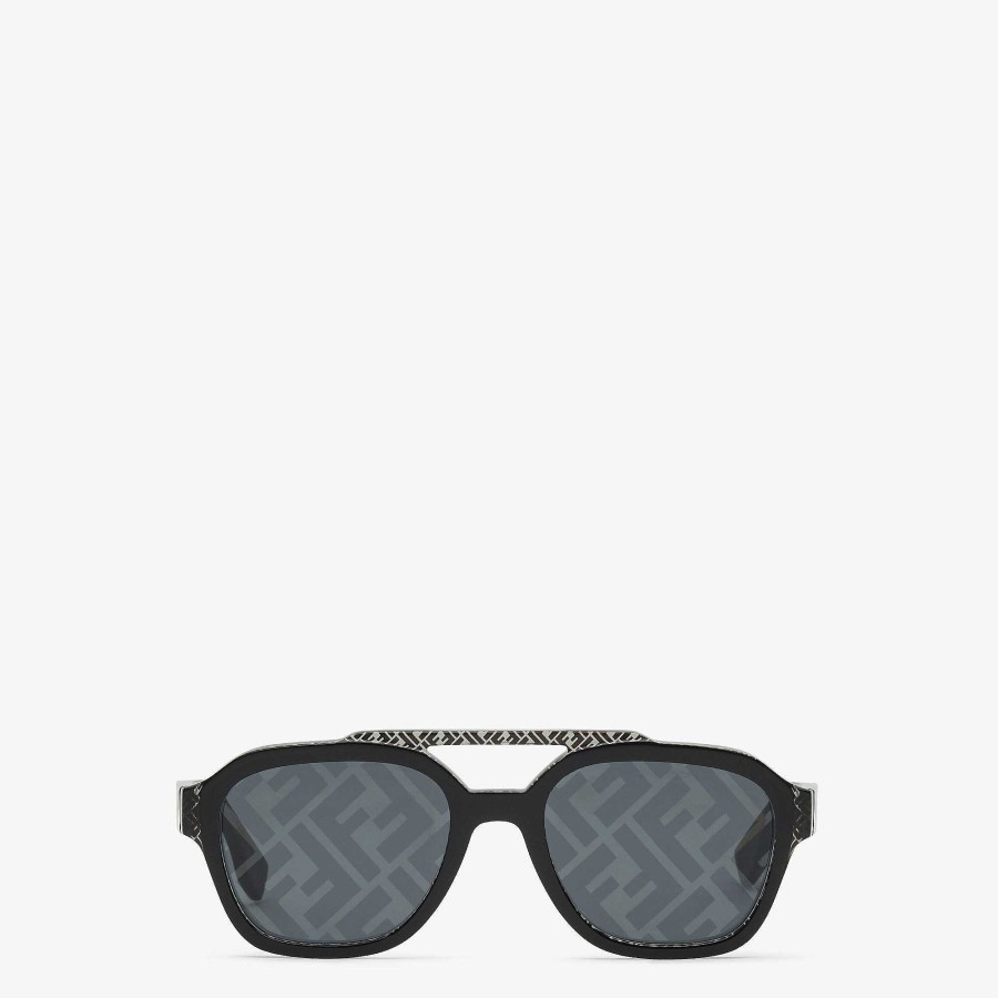 Men Fendi Sunglasses | Fendi Bilayer Black