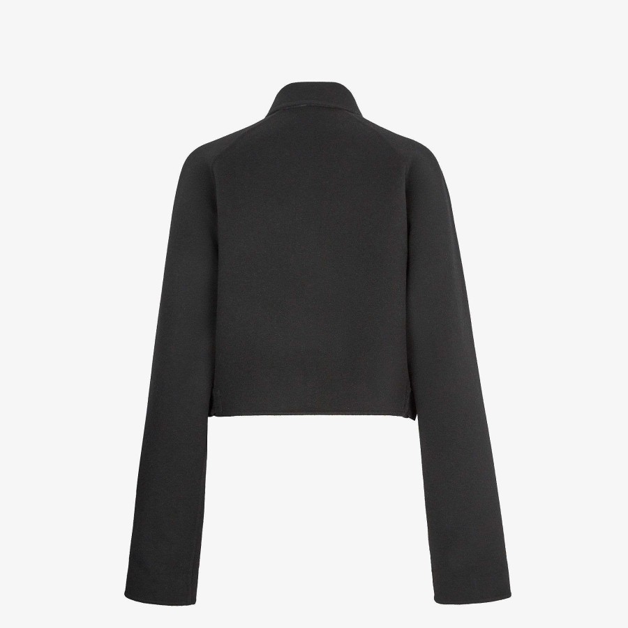 Women Fendi Outerwear | Jacket Black