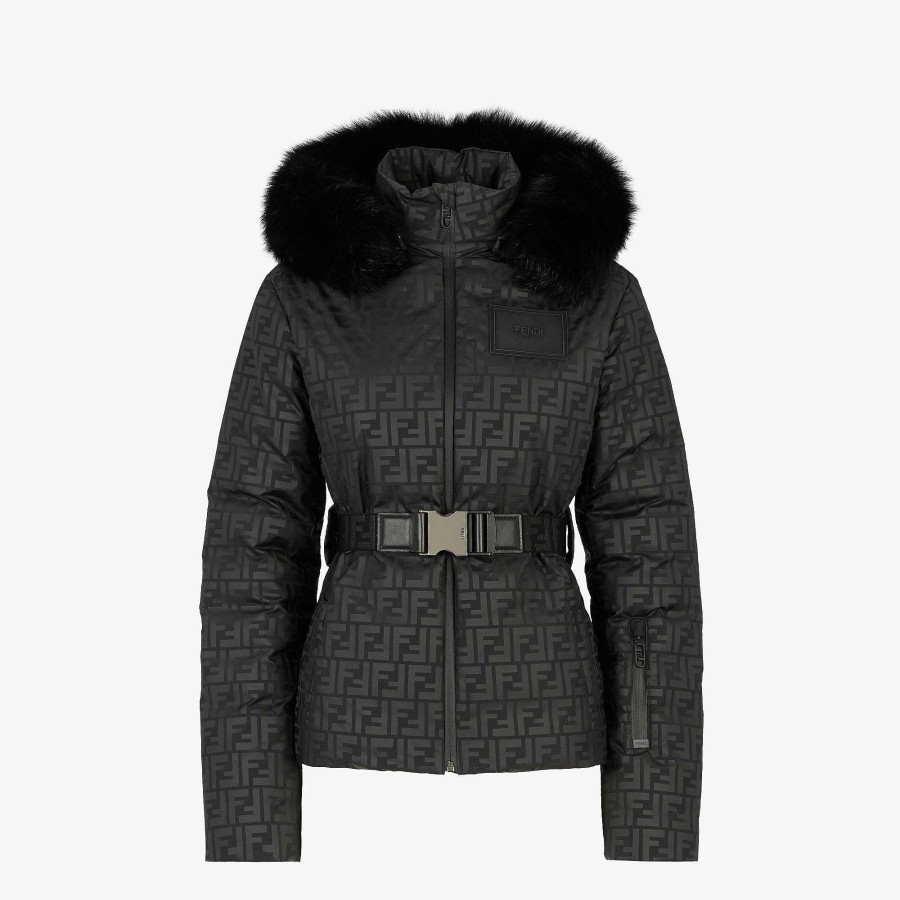 Women Fendi Skiwear | Ski Jacket Black