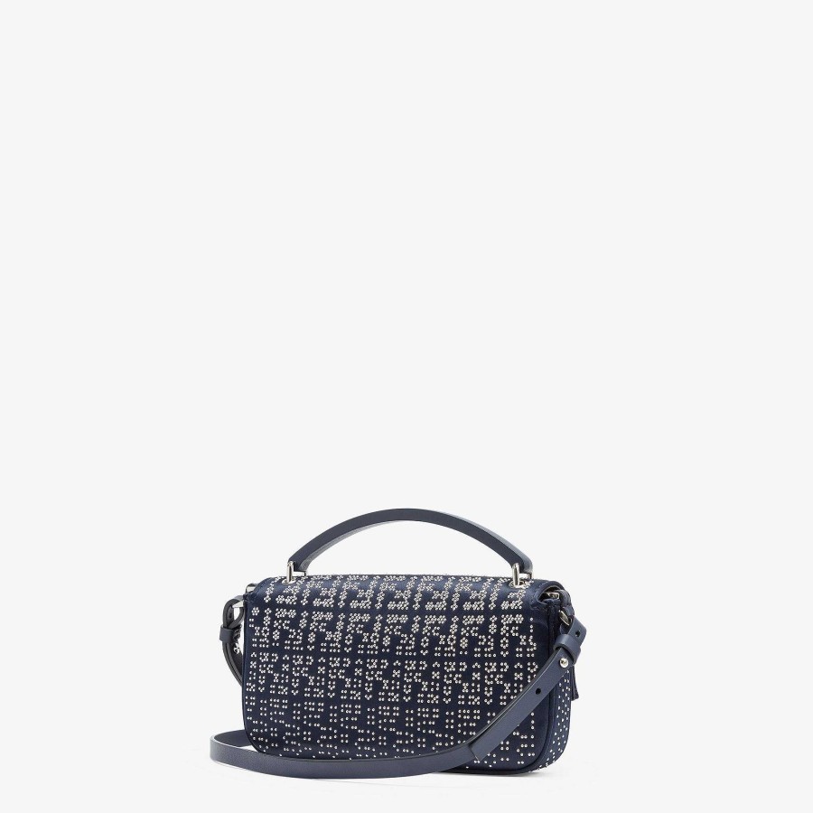 Women Fendi Mini Bags | Baguette Phone Pouch Blue