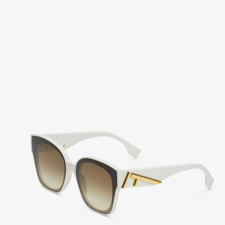 Women Fendi Sunglasses | Fendi First White