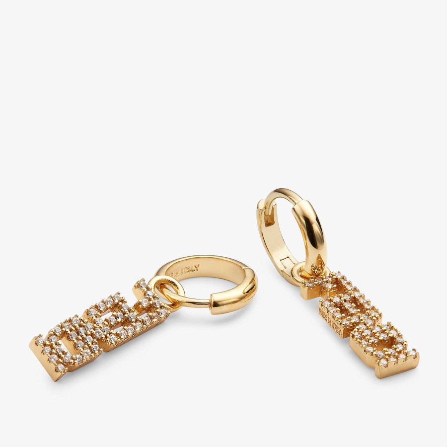 Women Fendi Earring & Brooches | Signature Earrings Gold