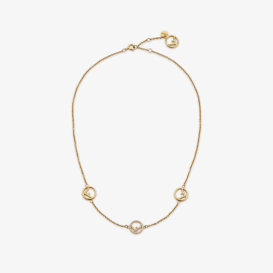 Women Fendi Necklaces | F Is Fendi Necklace Gold