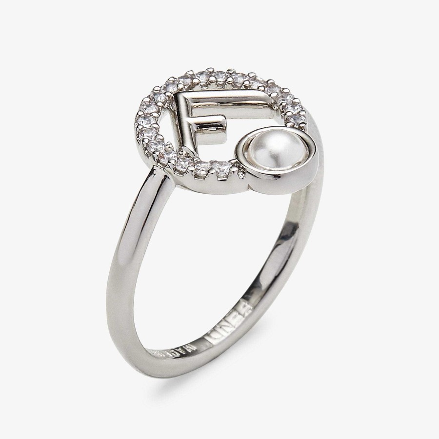 Women Fendi Rings | F Is Fendi Ring Silver