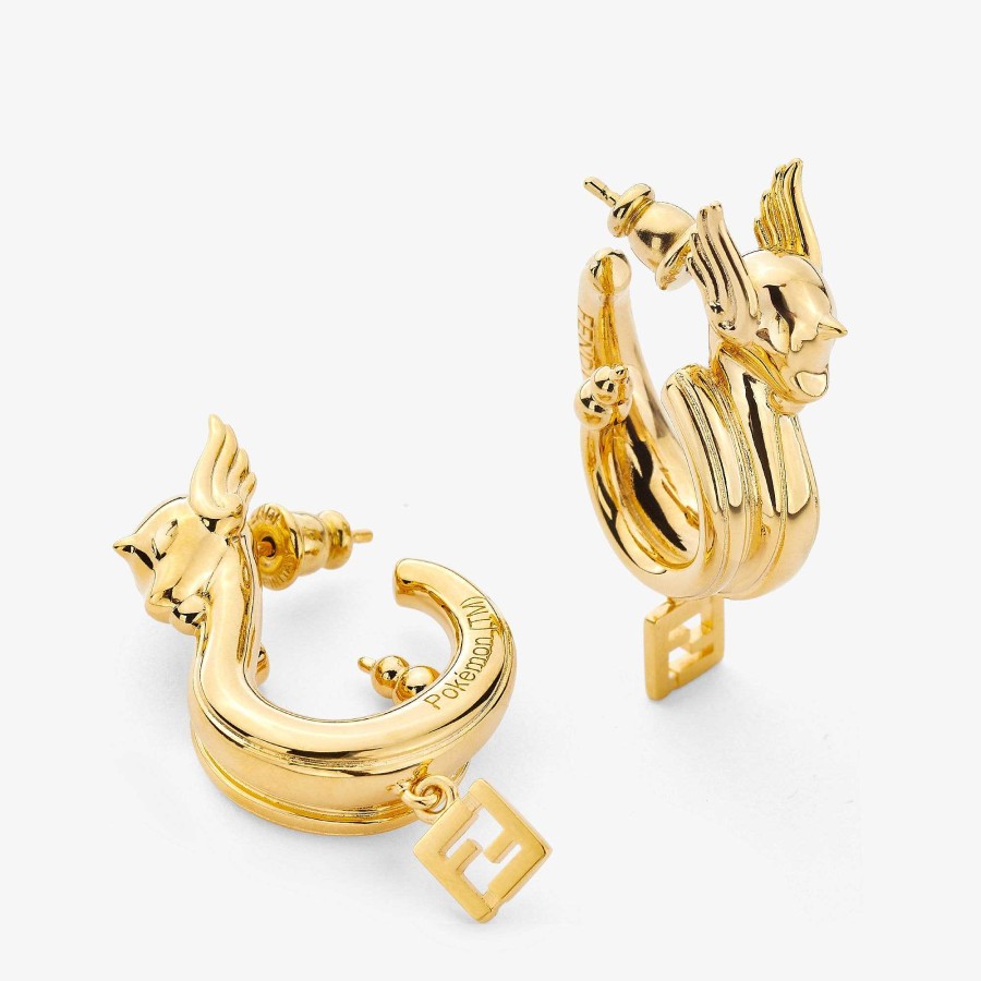 Fendi X Frgmt X Pokemon Fendi | Earrings Gold