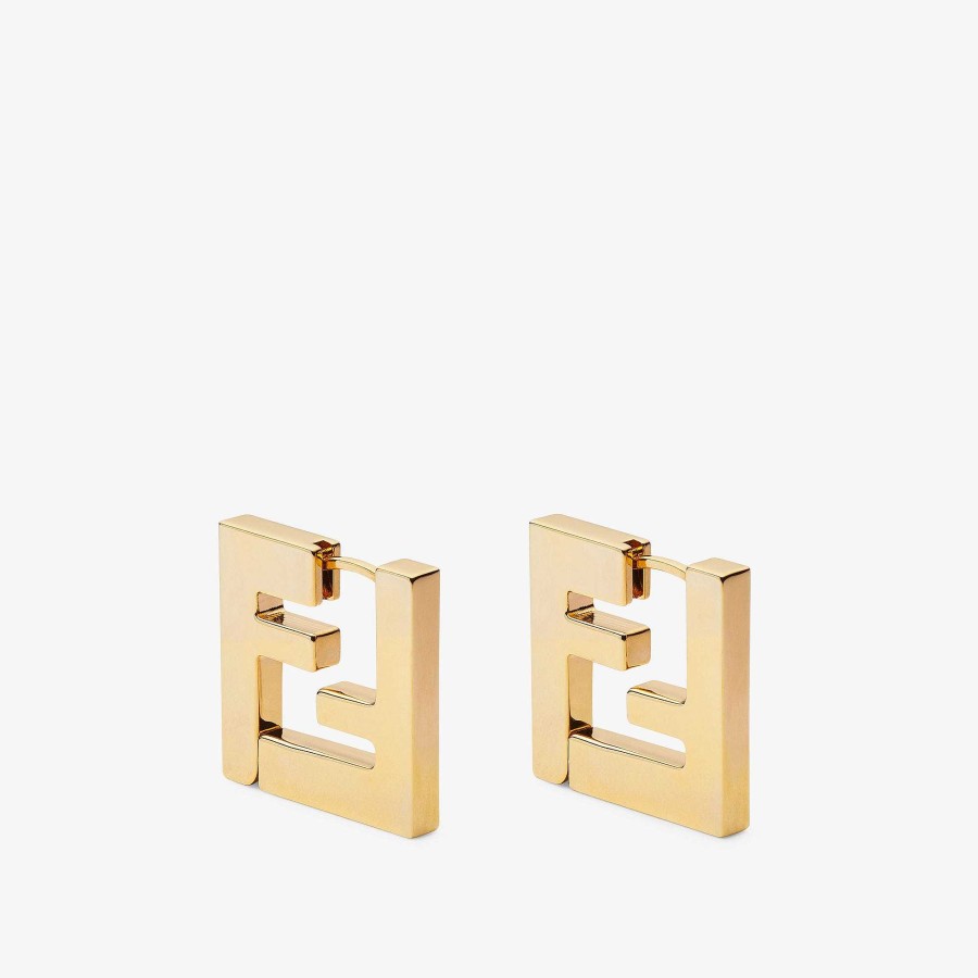 Women Fendi Earring & Brooches | Ff Earrings Gold