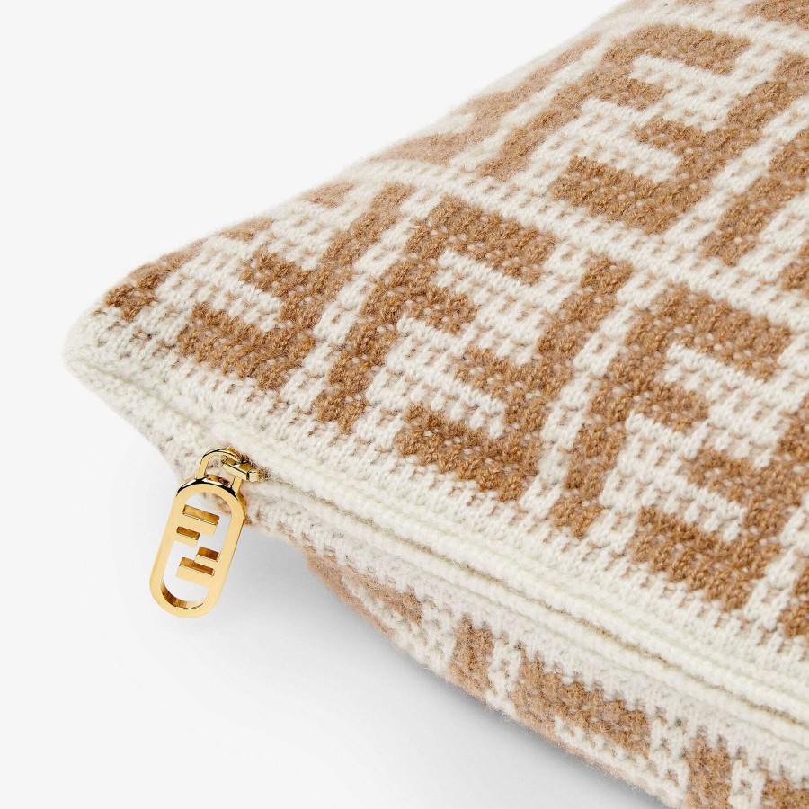 Home Decor & Lifestyle Fendi | Ff Cushion Beige