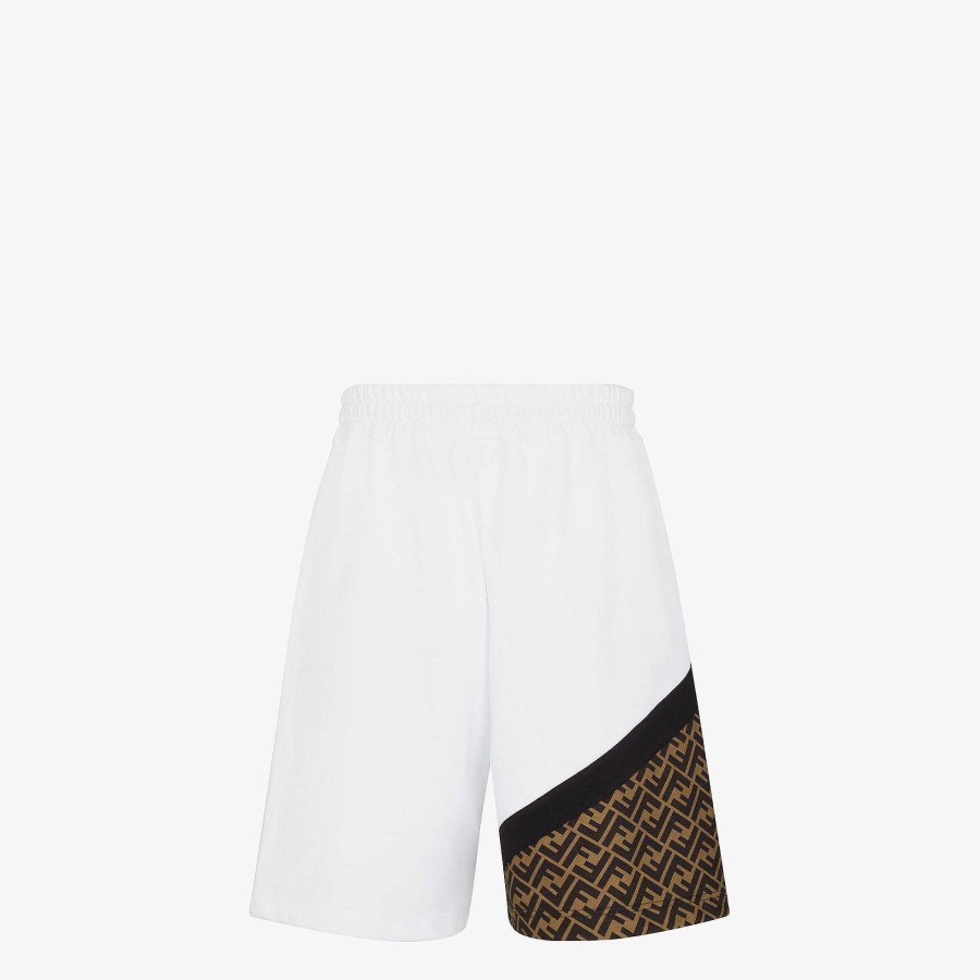 Men Fendi Activewear | Bermudas White