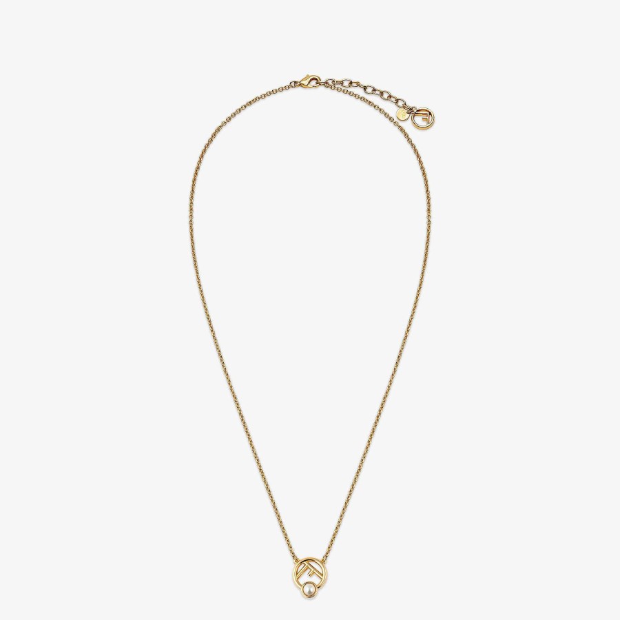 Women Fendi Necklaces | F Is Fendi Necklace Gold