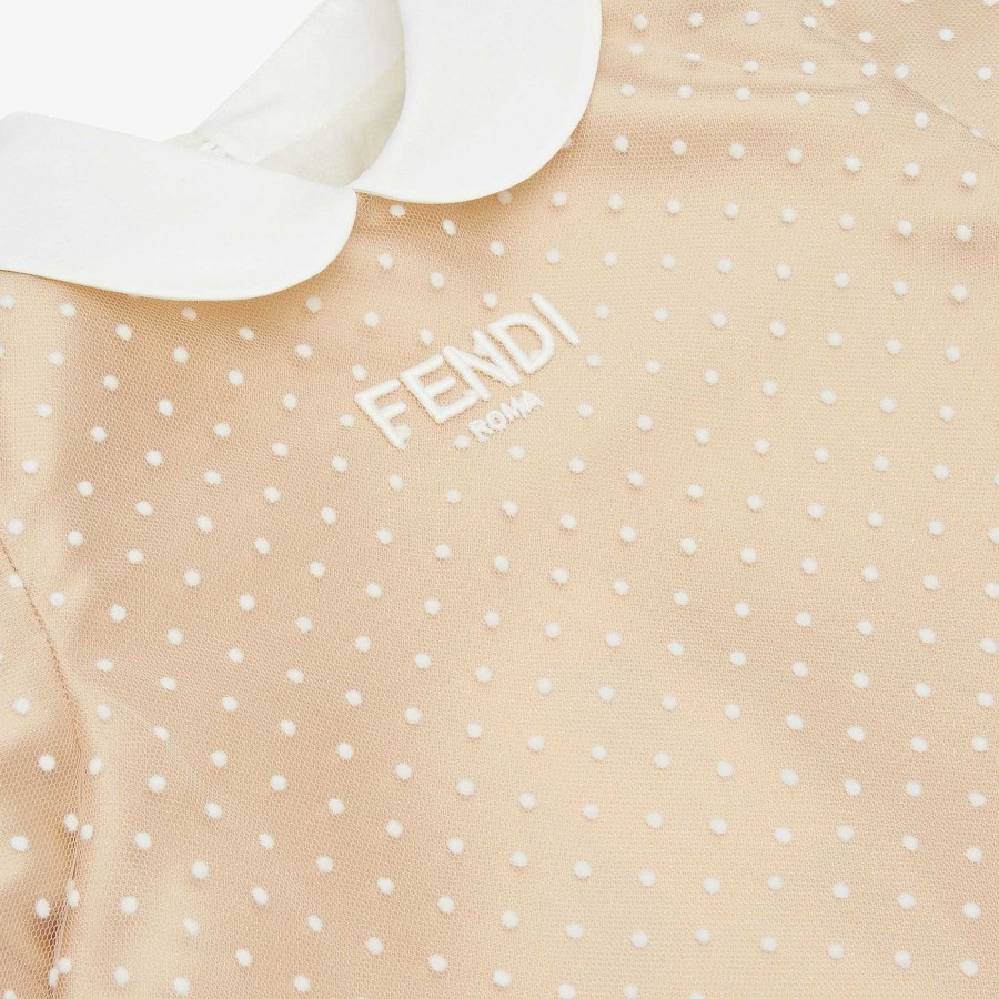 Kids Fendi Clothing | Junior Dress Beige